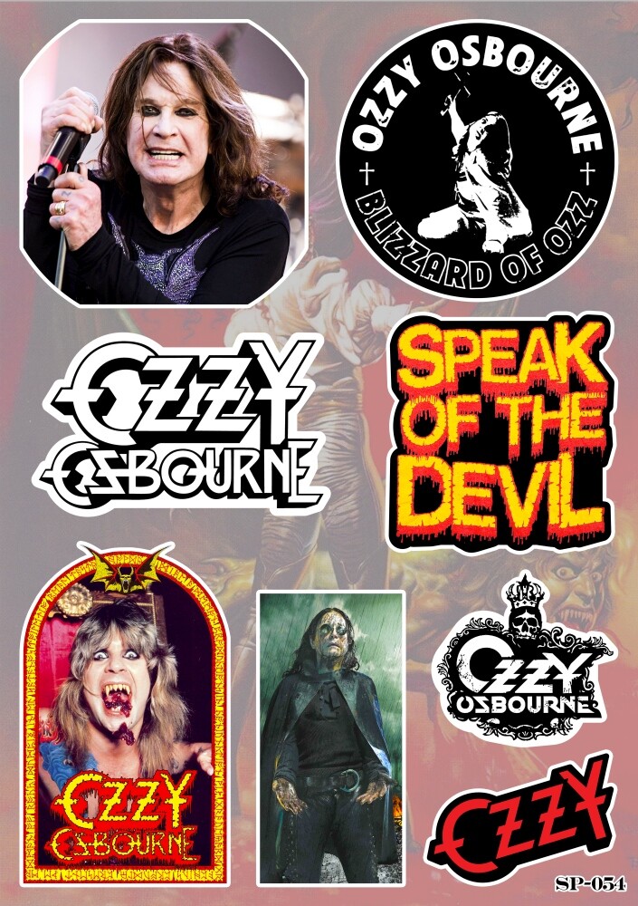 Ozzy Osbourne Sticker Pack | Blizzard Of Ozz Speak Of The Devil Metal Band Logo