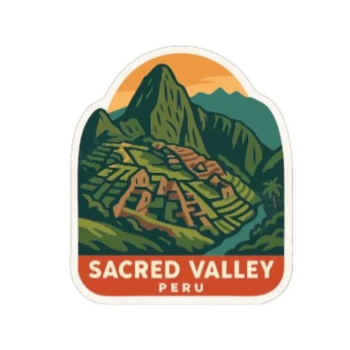 Sacred Valley Peru Iron On Heat Transfer Vinyl HTV Die-Cut Symbolic Landmark