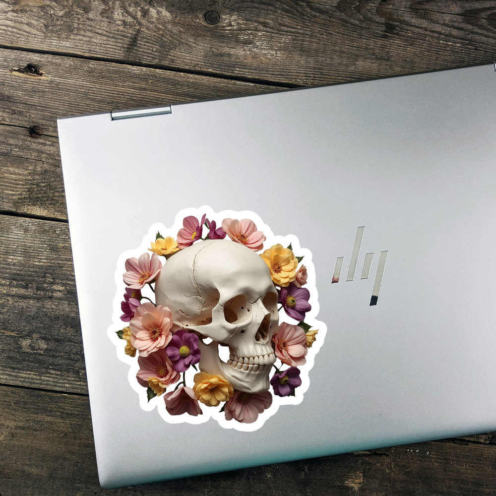 SKULL STICKER DECAL VINYL WATERPROOF Laminated Glossy Matte NEW
