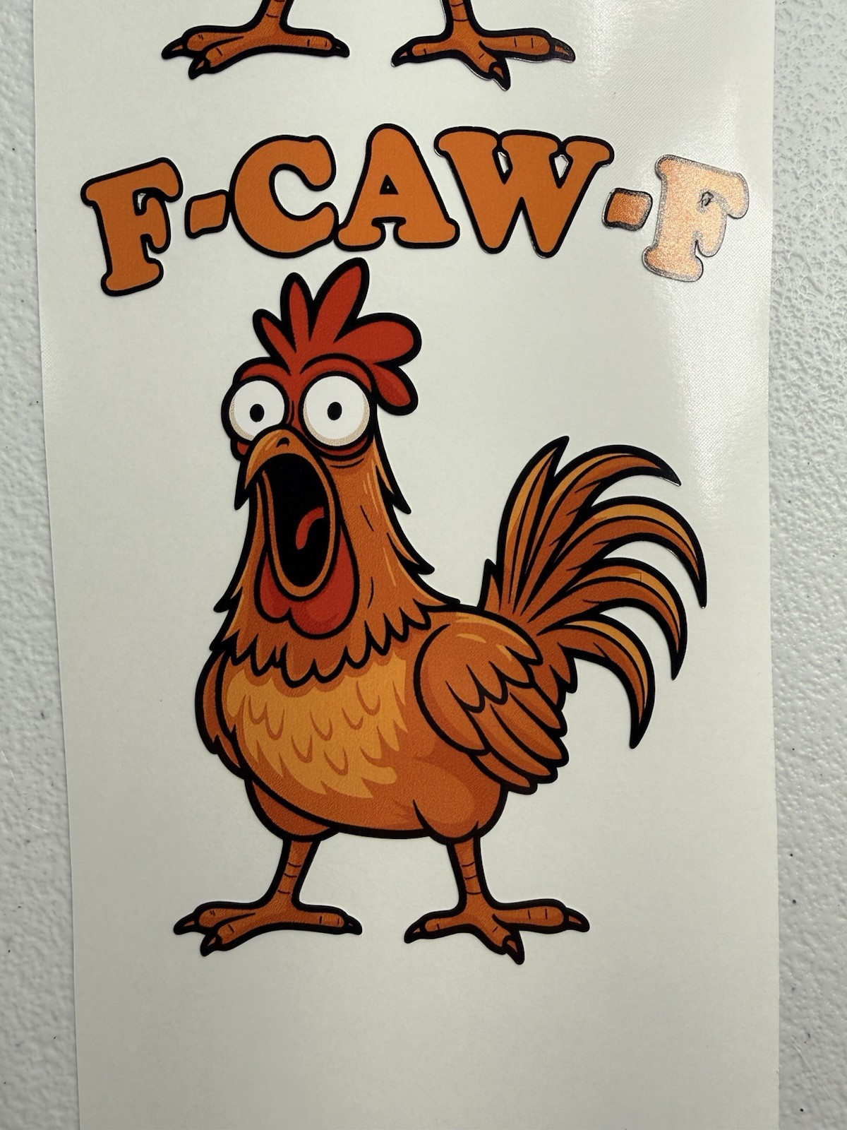 Chicken Fcawf Regular Vinyl Decal