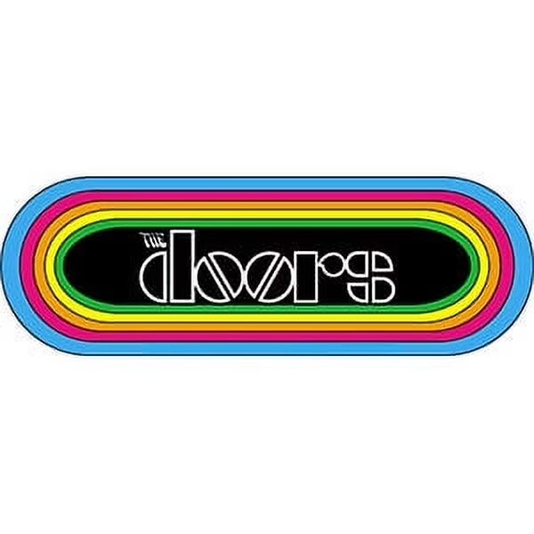 Sticker The Doors Rainbow Band Logo 6×2- C&D Vinyl Decal Stickers