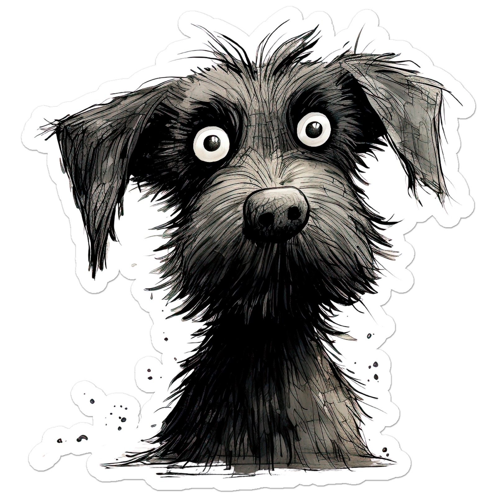 Schnauzer Terrier Dog – Vinyl Decal Sticker – Car Window Laptop – ebn11051