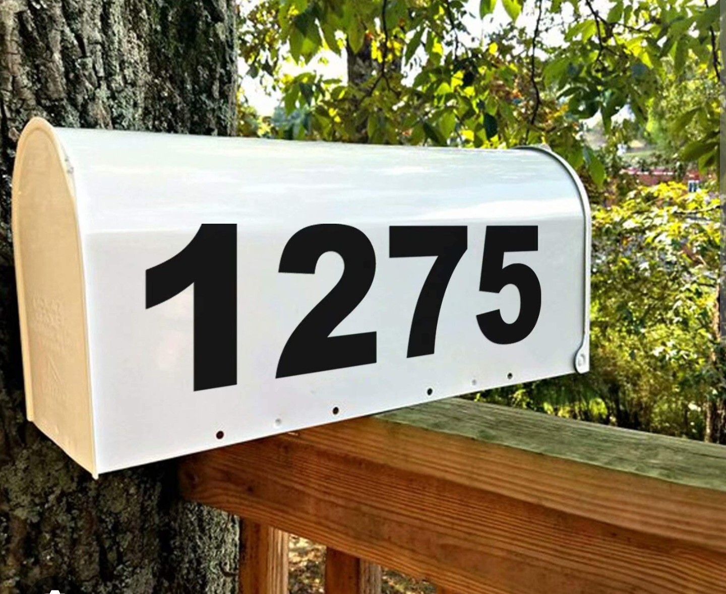 TWO Custom Mailbox Address Street Numbers Vinyl Decal House Business Door 3.0
