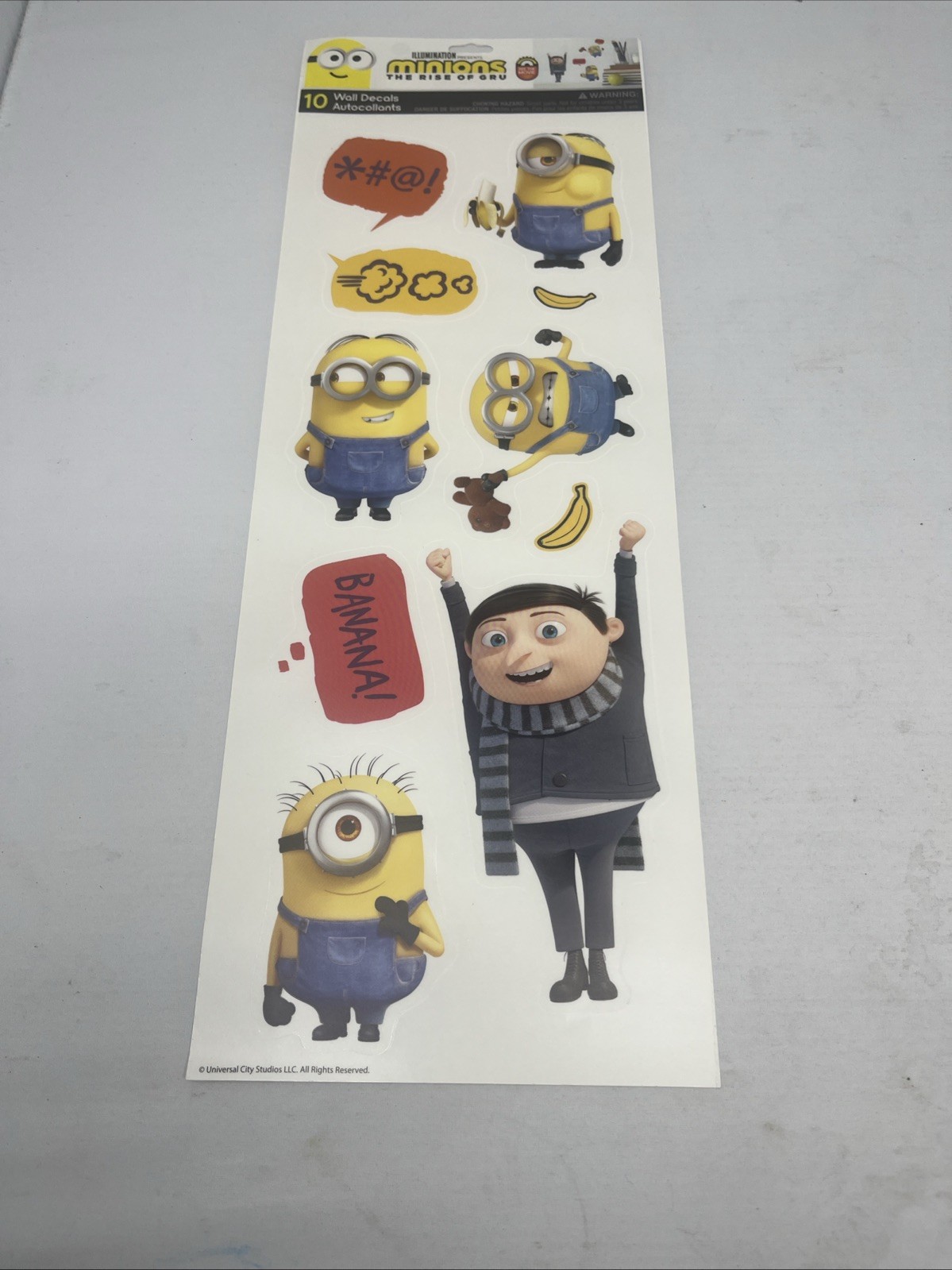Minions The Rise Of Gru wall stickers 10 Wall Decals New