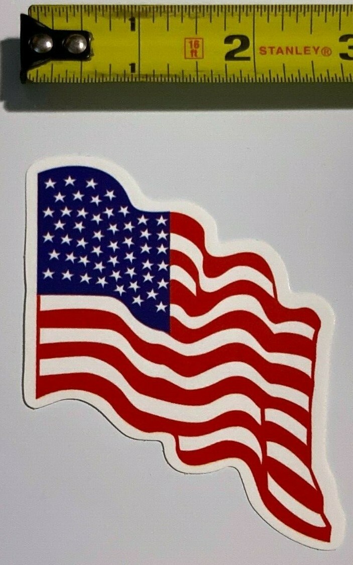 US Flag Patriotic Series Stickers Full Set of 7 Vending Machine Decals God Bless