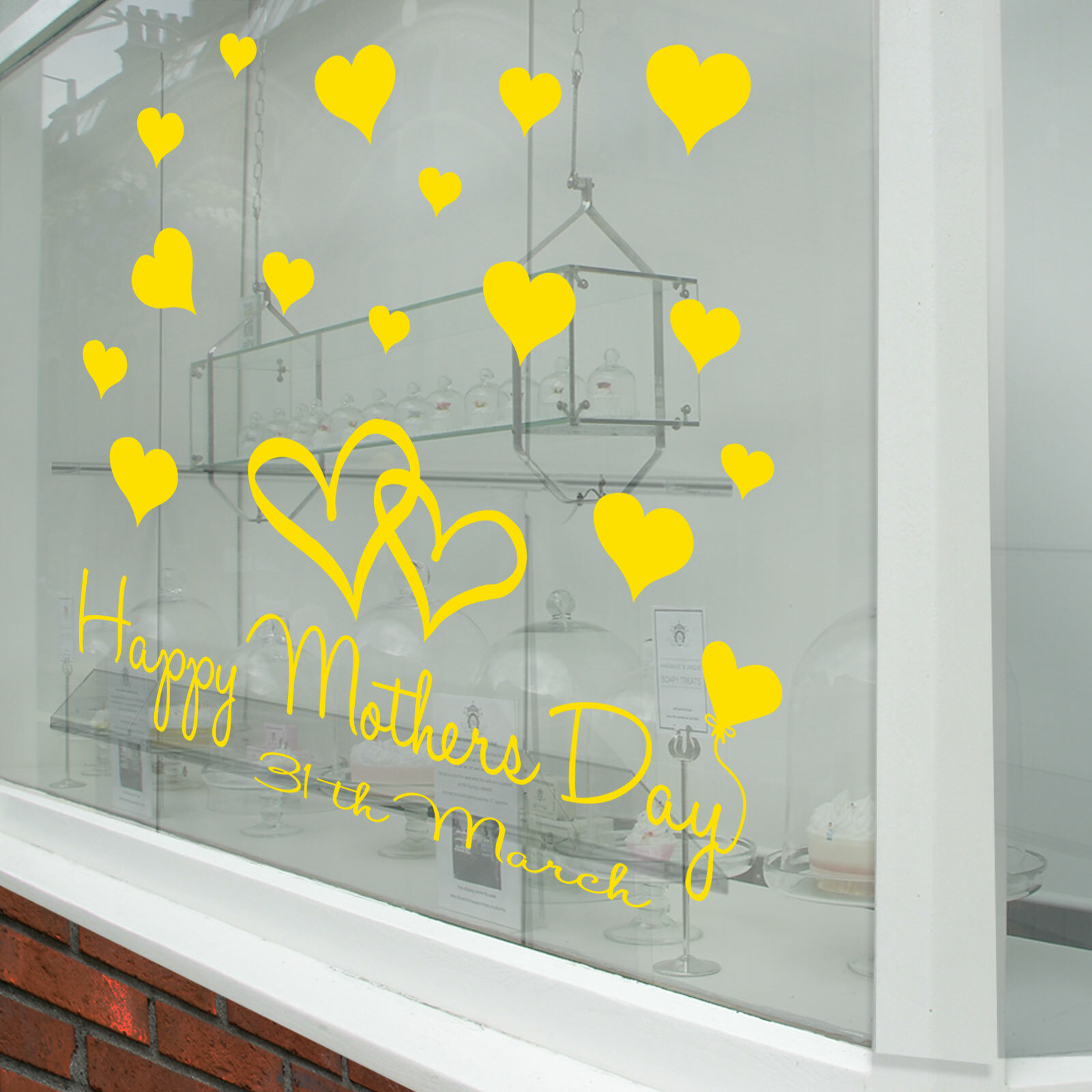 Happy Mothers Day Wall & Window Stickers Mother Decals Shop Window Display A339