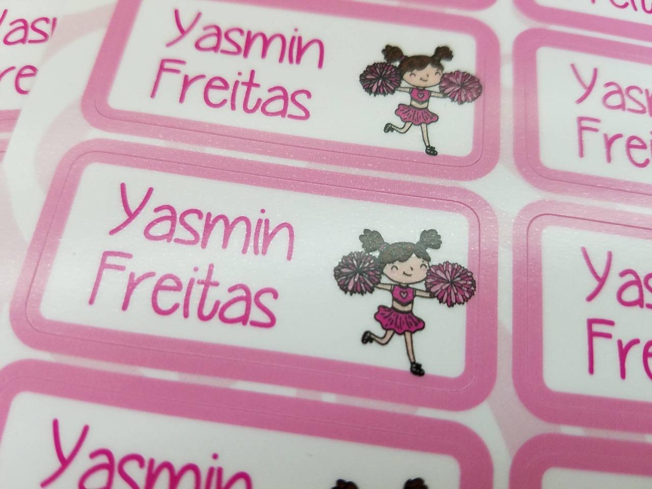 42 Personalized Waterproof Cheerleader Name Labels Sticker Kids School Shoe Book