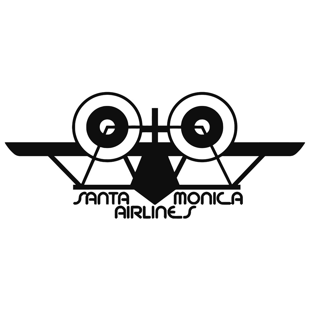 6" Santa Monica Airlines SMA Airplane Vinyl Decal Sticker