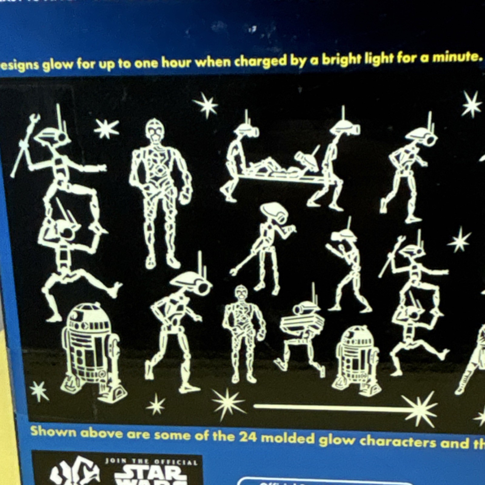 Star Wars Episode 1 ILLUMINATIONS glow in the dark Heroes Villains & Droids