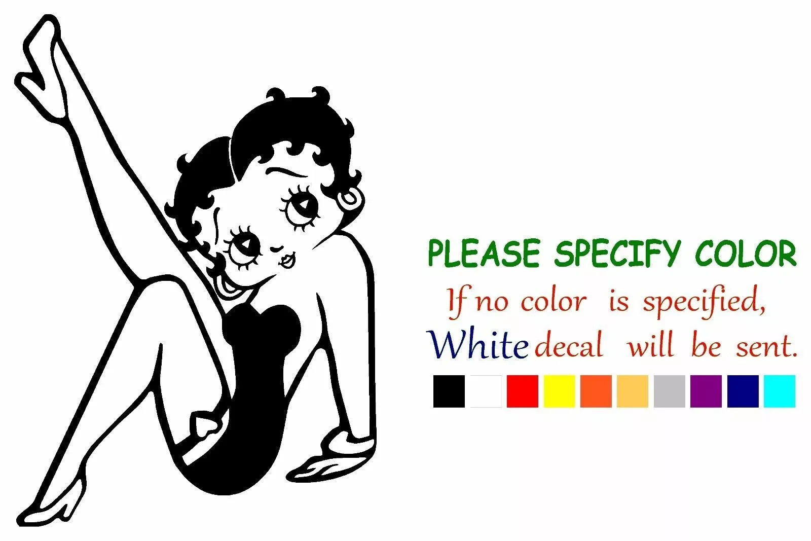 SEXY BETTY BOOP PIN-UP Vinyl Decal Sticker Car Truck Window Bumper Various sizes