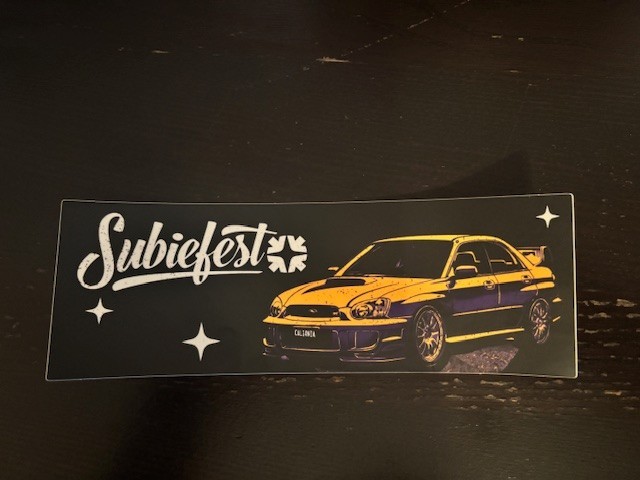 SUBIEFEST 8X2.5 STICKER Import JDM Vinyl