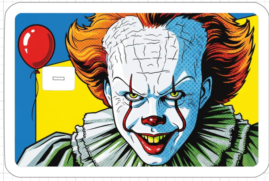 Pop Art Killer ATM Debit Credit Sticker Skin Halloween Horror Jason Michael 13th
