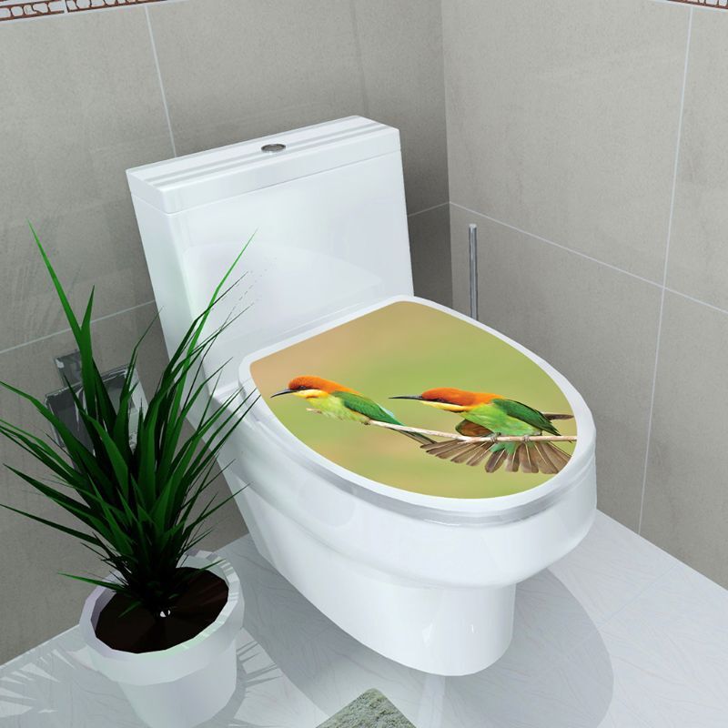 New Simplicity for Fresh Style Toilet for Seat Wall Sticker Art Bathroom Decals