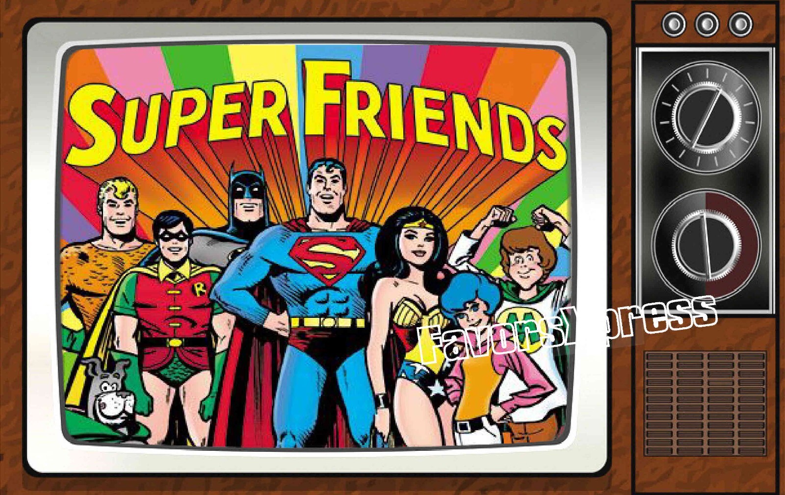 Super Friends Classic TV Show PHOTO MAGNET 4 X 2.5 INCHES
