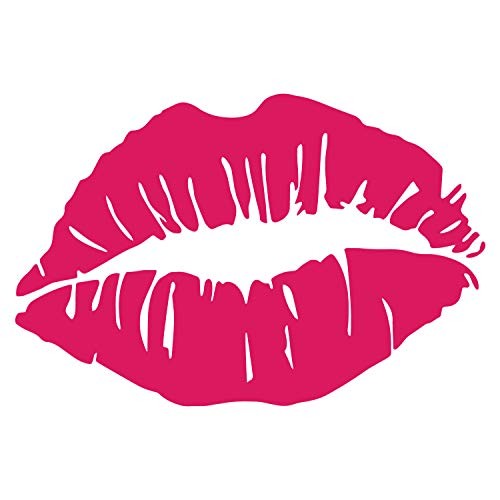 Lips Kiss Mouth Vinyl Decal Sticker Car Window Bumper Die Cut 5.5-Inches