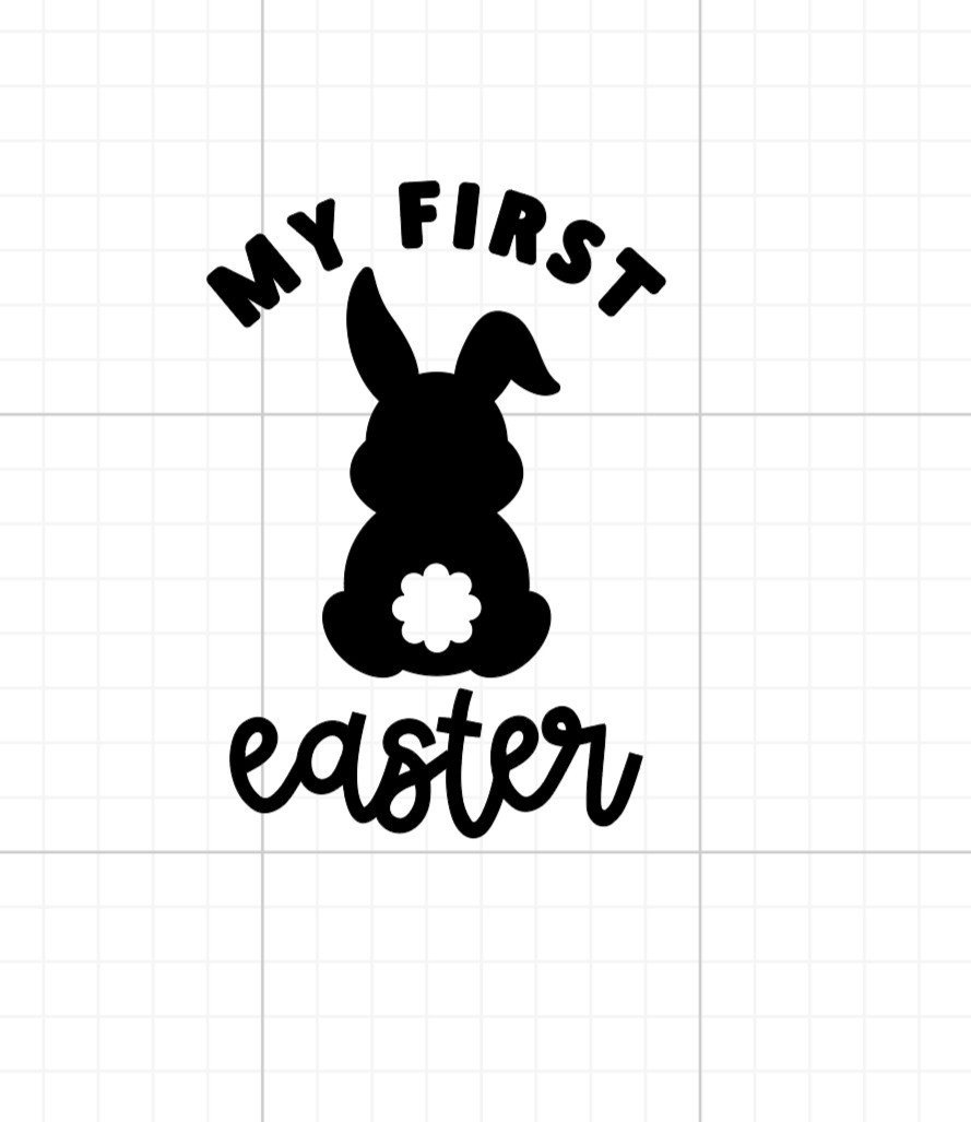 My First Easter Heat Transfer Vinyl Iron On Image DIY Shirt Fabric