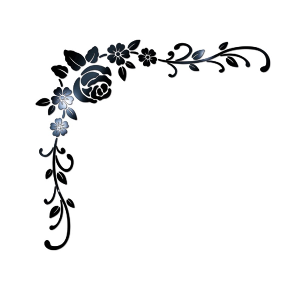 Wall Sticker Wall sticker Flower Art Decor Living Room Removable Acrylic
