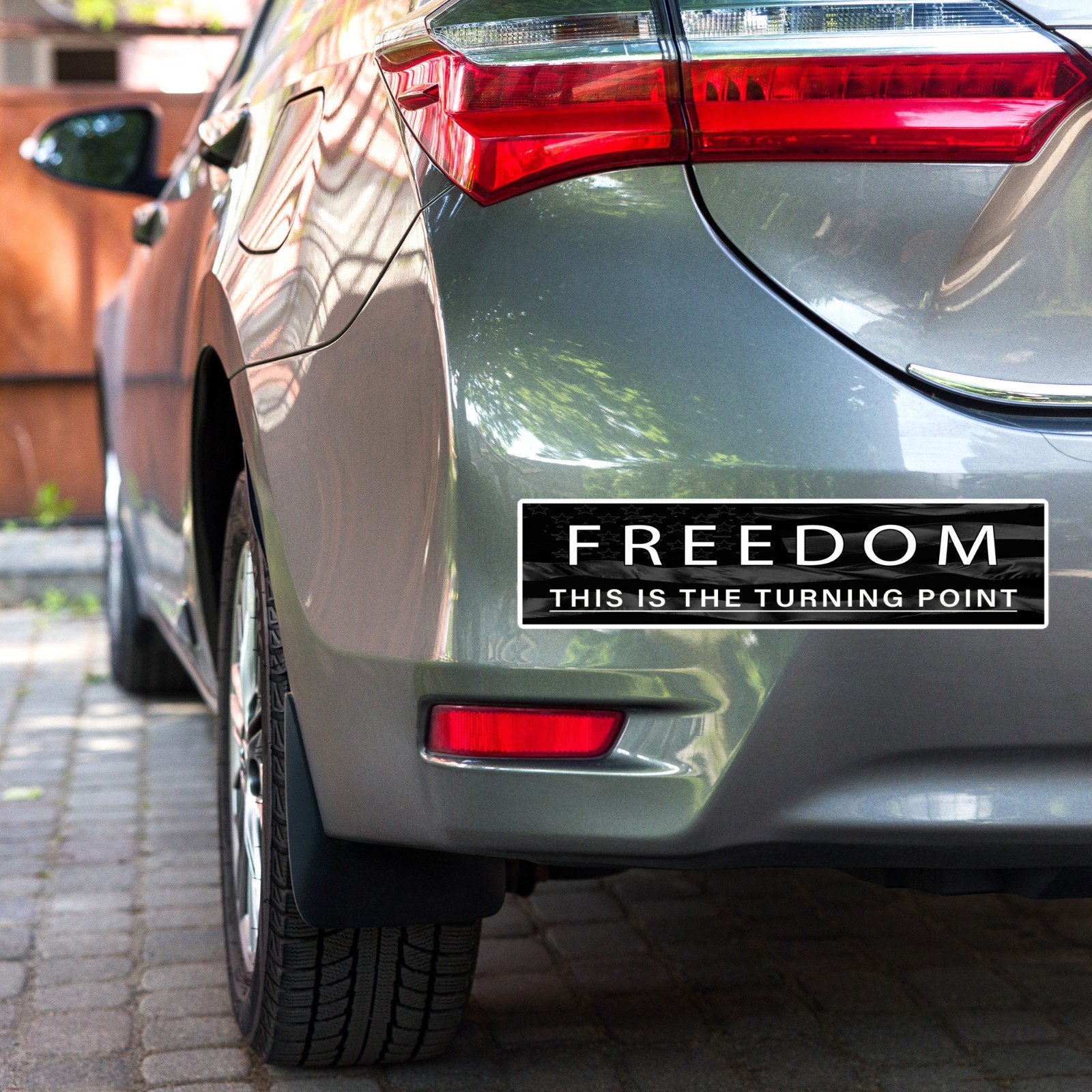 FREEDOM This Is The Turning Point Charlie Kirk – Large Bumper sticker