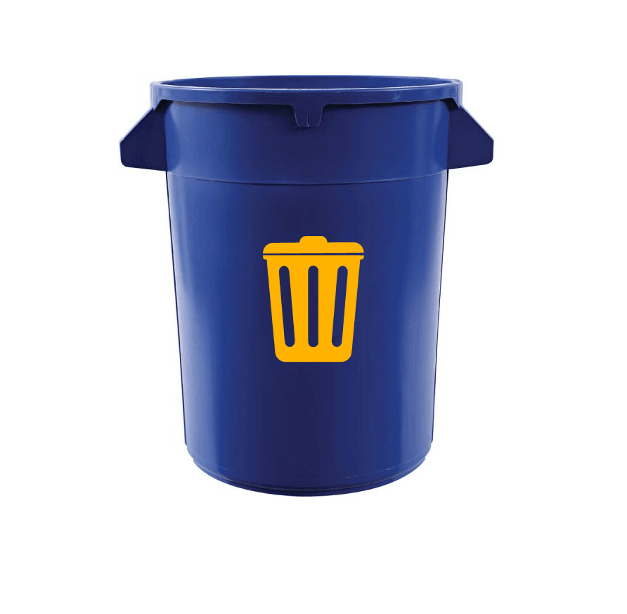 Trash Label Vinyl Decal Die Cut Waterproof Sticker Garbage Recycle Waste Basket