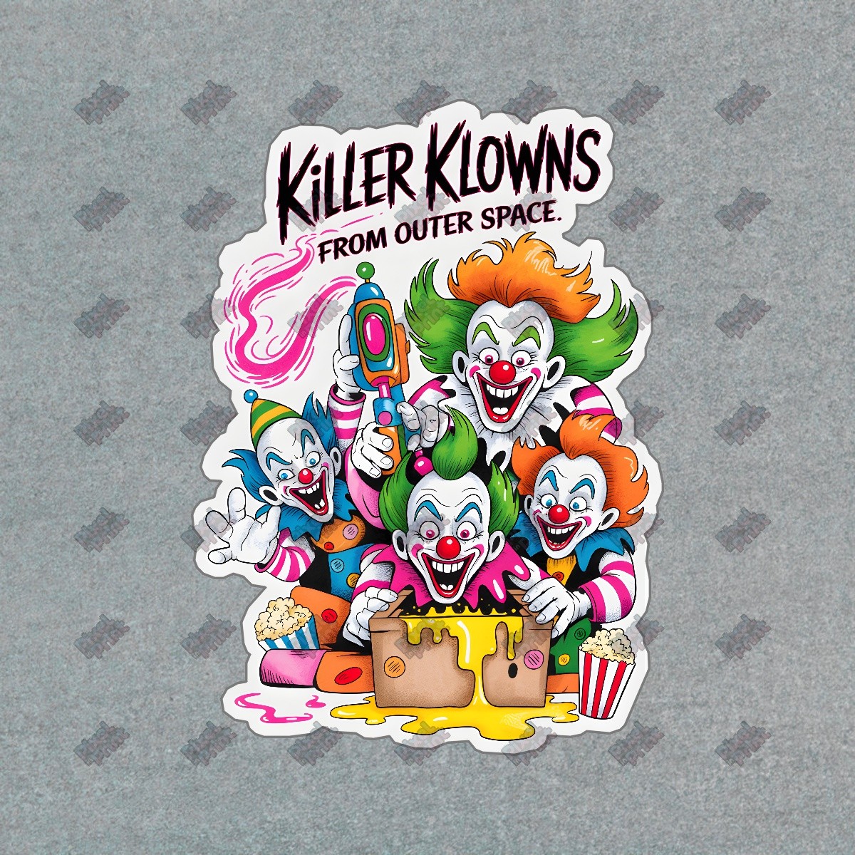 Killer Klowns from Outer Space Sticker Vibrant Cartoon Art Horror #9019