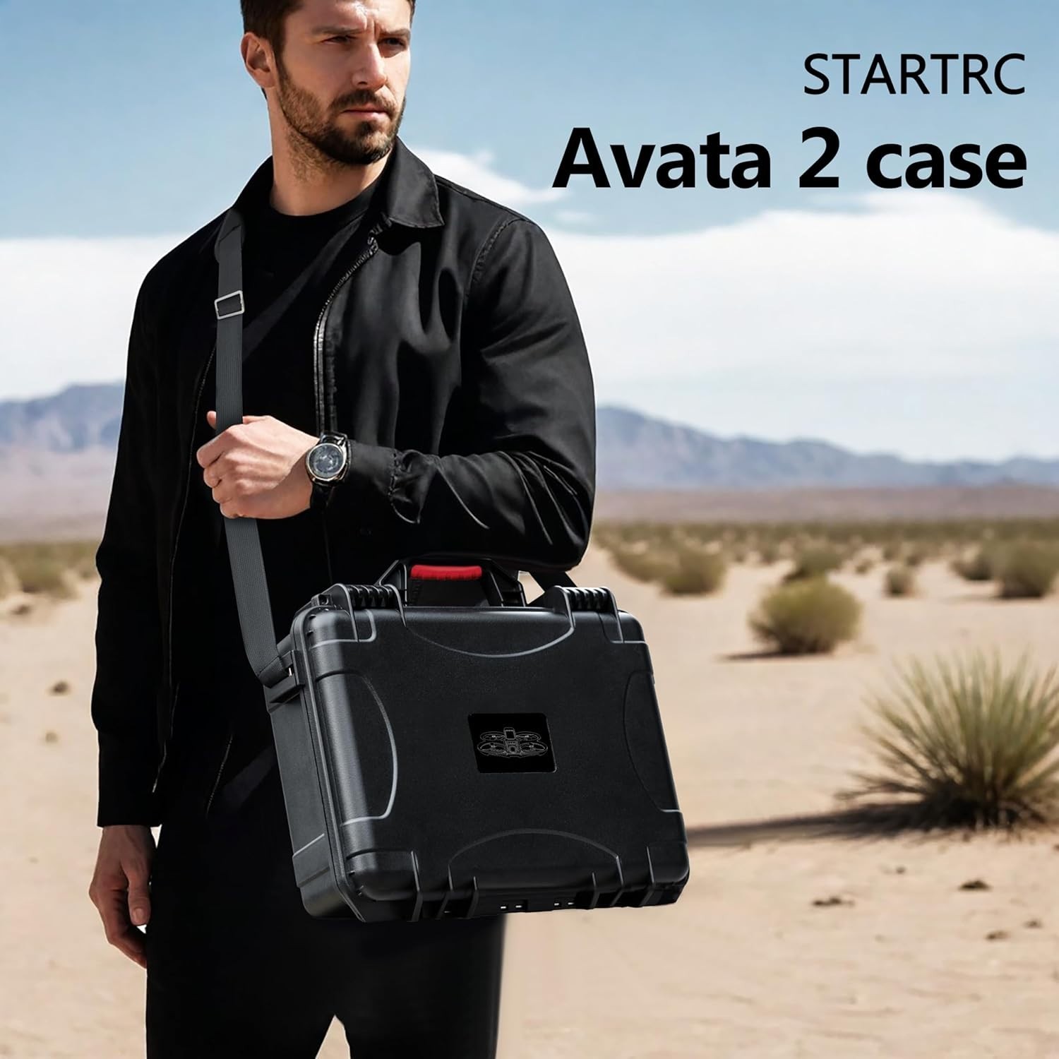 Avata 2 Case,Waterproof Carrying Hard Case for DJI Avata 2 Fly More Combo with D