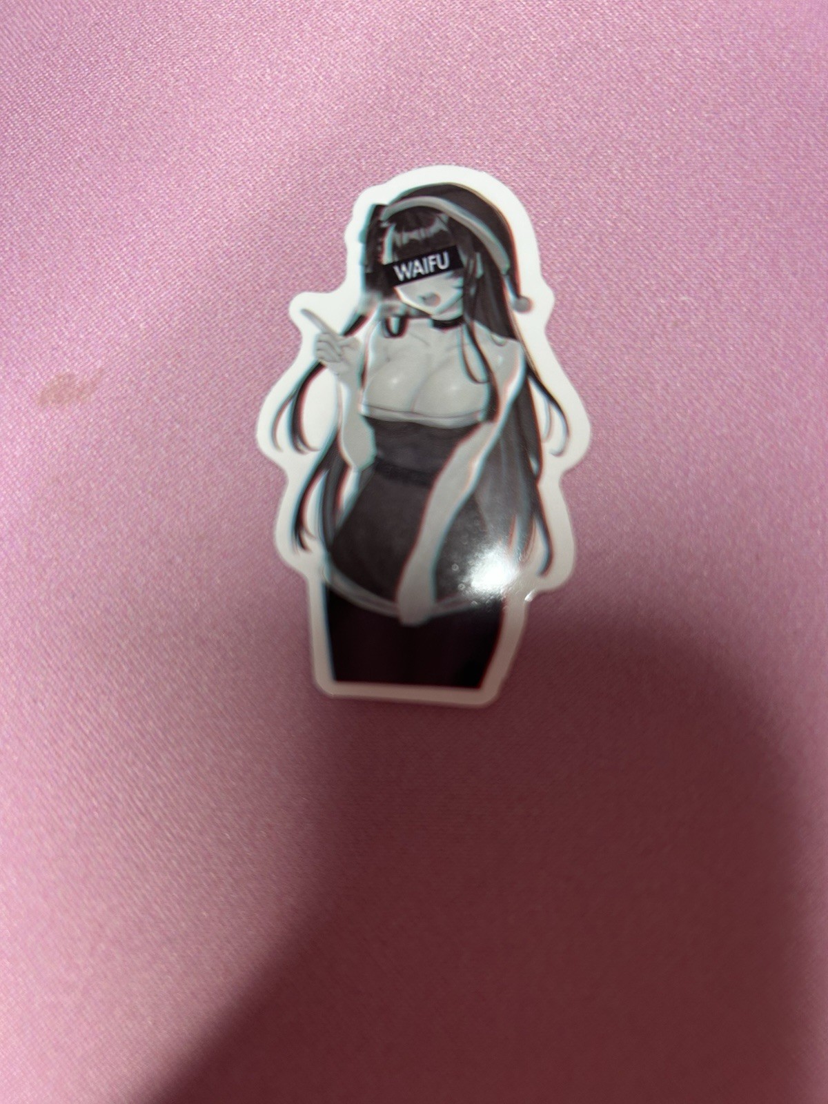 black and white waifu lewd fantasy girls stickers #12