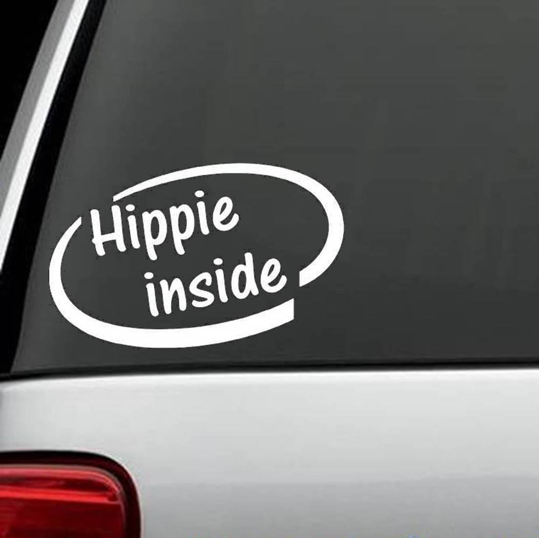 Hippie Inside Decal Sticker Grateful Peace Love Car Truck Van SUV Window Mirror
