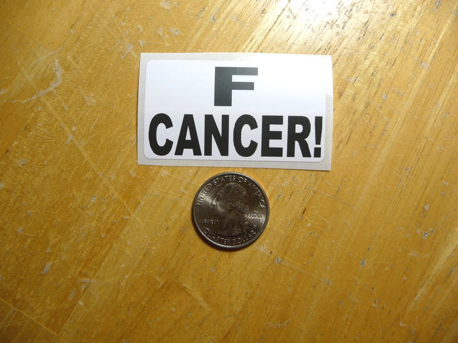 F CANCER STICKER DECAL 1 – 50 BULK PACK AWARENESS SUPPORT