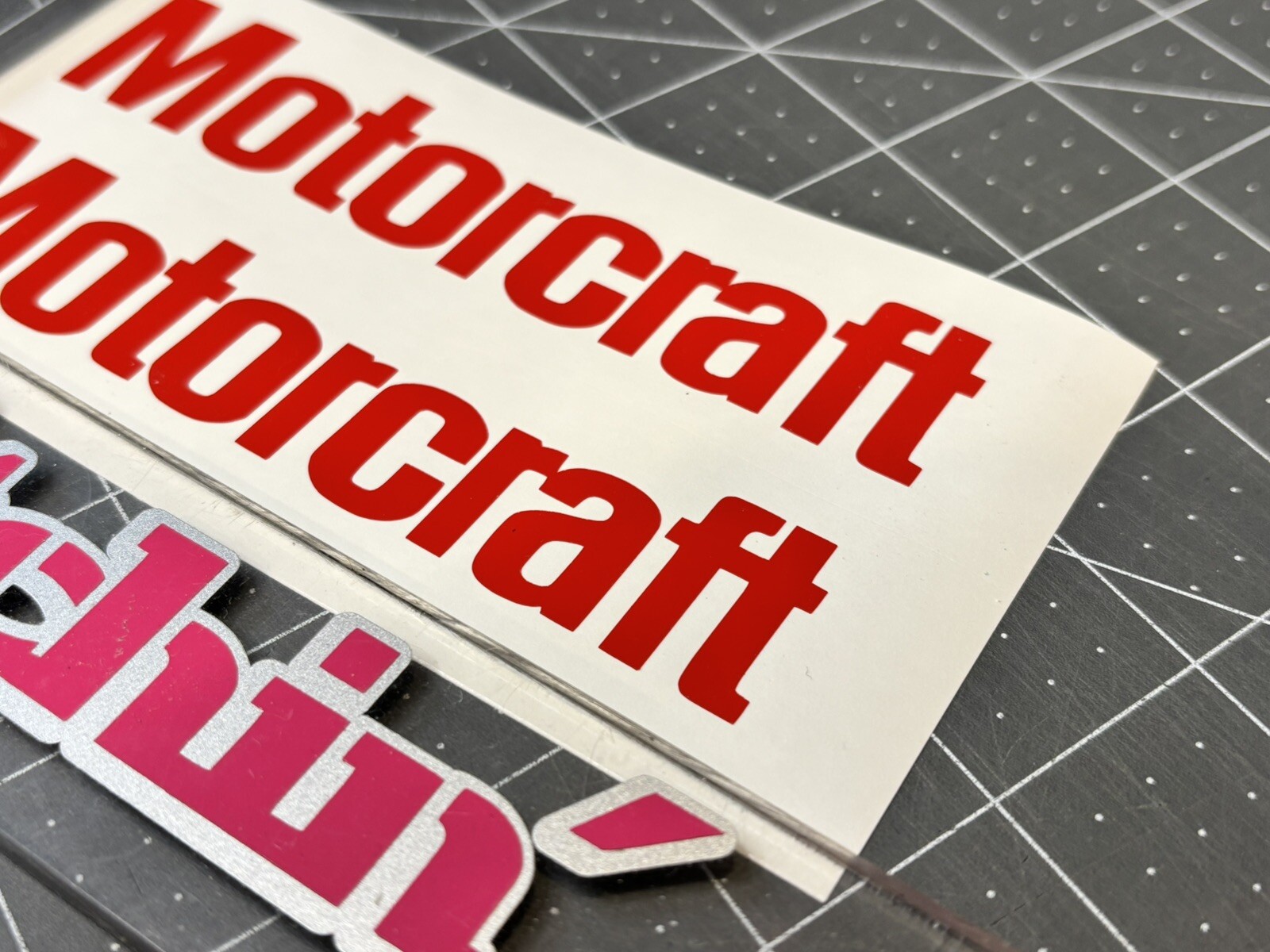 TWO Motorcraft Vinyl Decals Many Sizes/Colors Available – FREE Shipping!