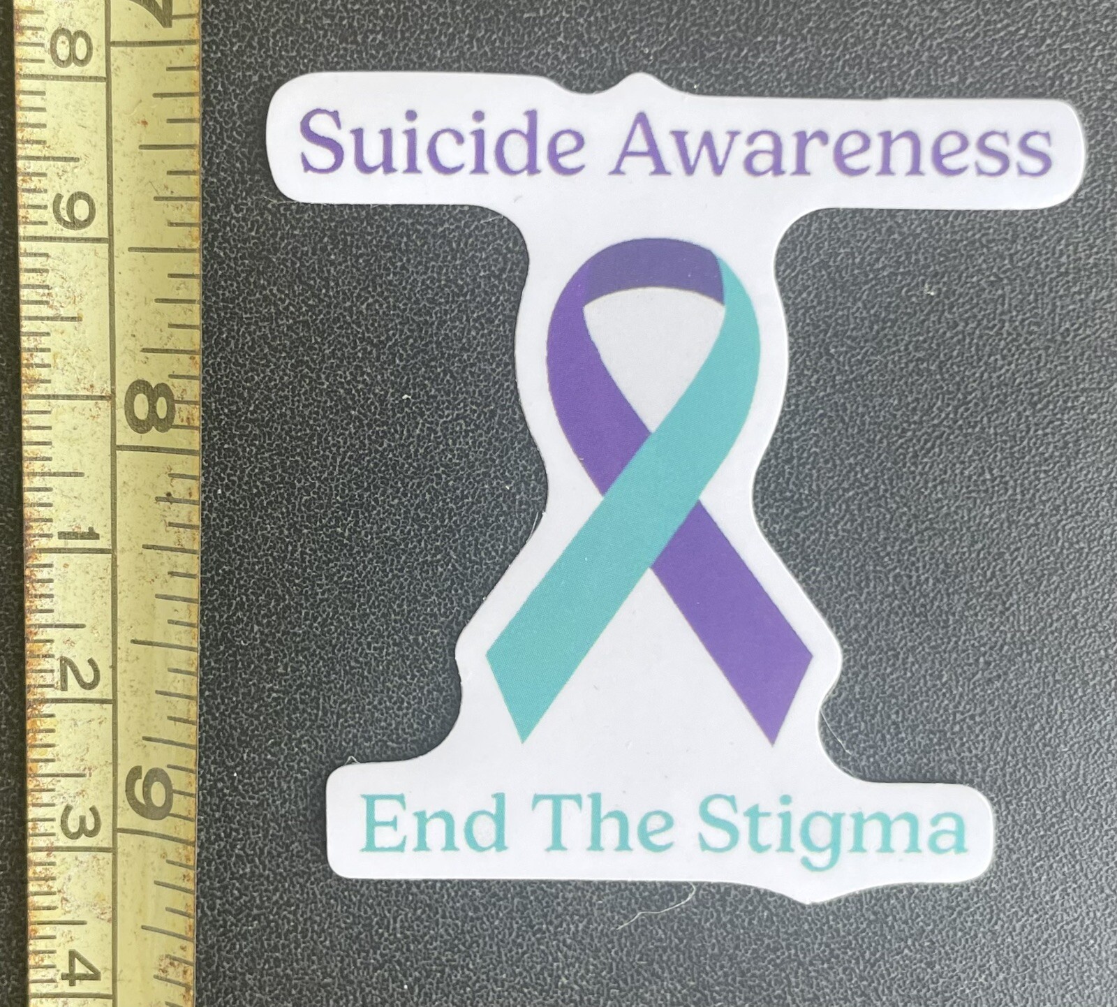 20 Suicide Prevention Awareness Stickers Purple Teal As Shown