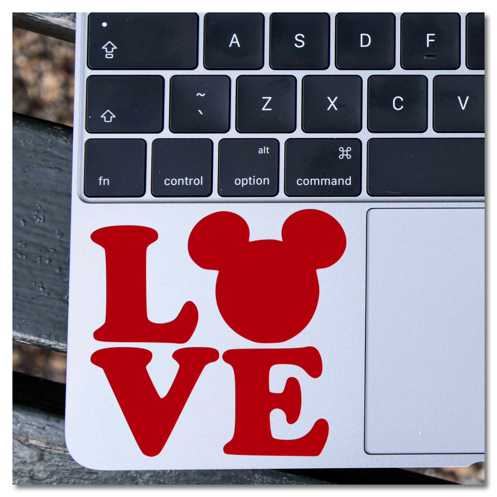 6" Hidden Mickey Mouse LOVE Disney Vinyl Decal Sticker