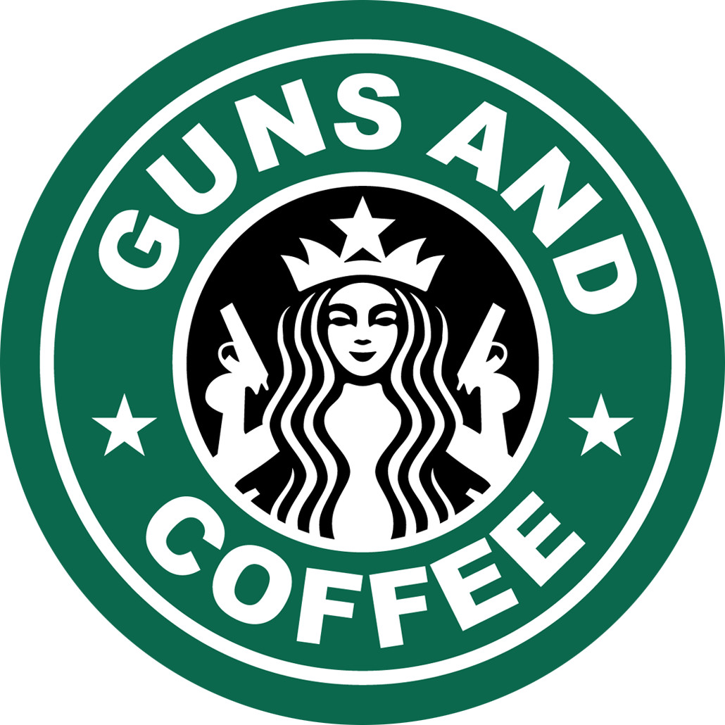Guns and Coffee Sticker Decal