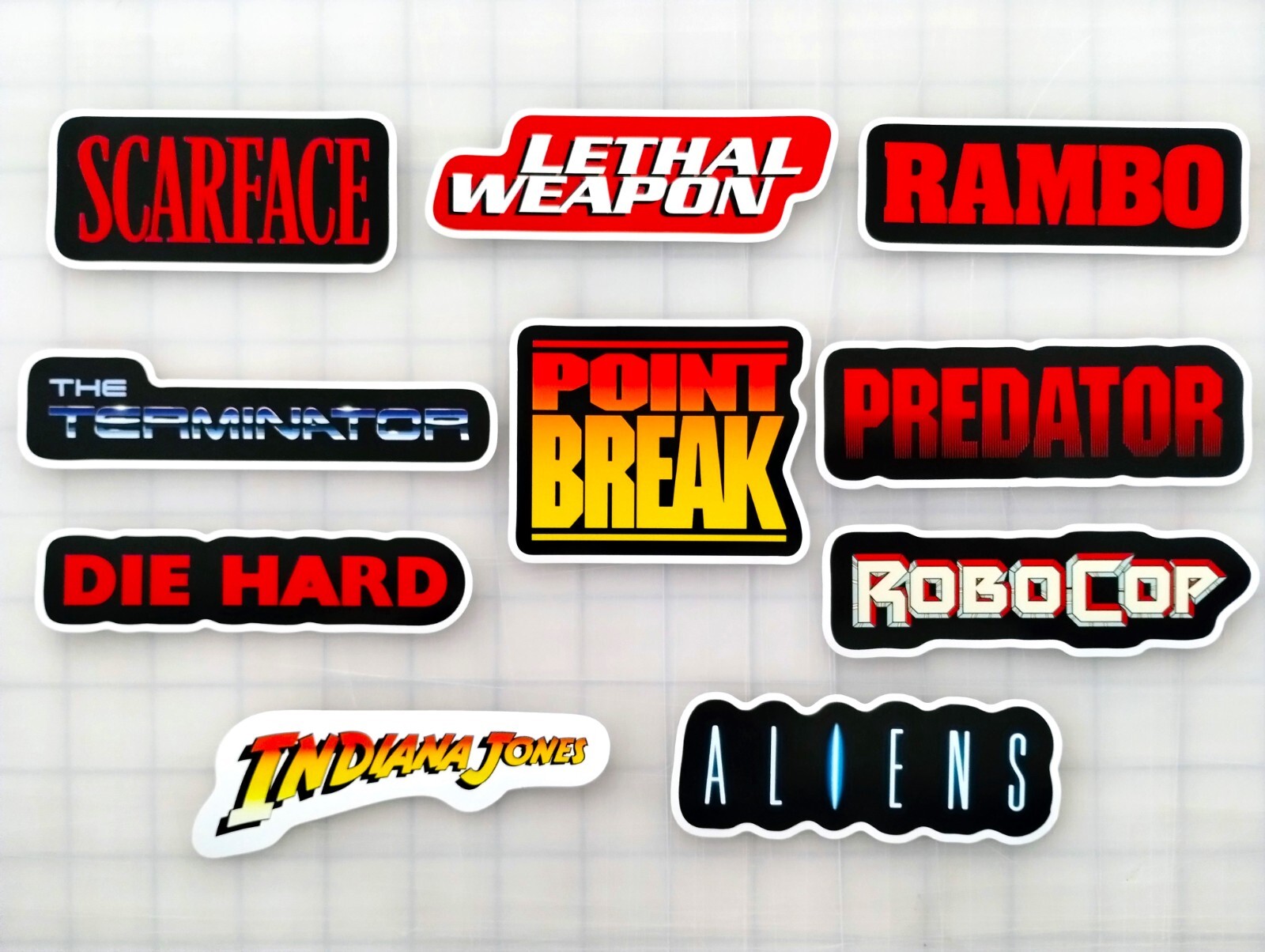 Classic Movie Sticker Lot (10 Stickers) SET 5 action adventure alien sci-fi