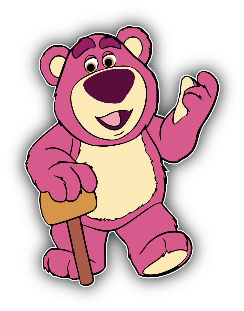 Toy Story Cartoon Lotso Sticker Bumper Decal – "SIZES"