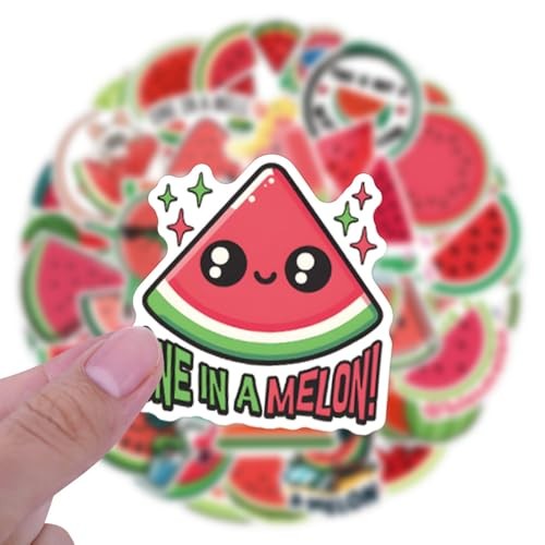 50PCs Vinyl Fruit Stickers – Watermelon Stickers – Pack of 50
