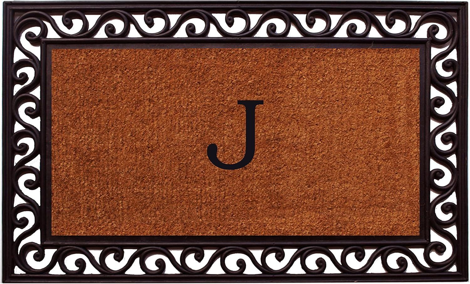 Home & More 100063048 Rembrandt Monogram Doormat 30" X 48" (Letter J)