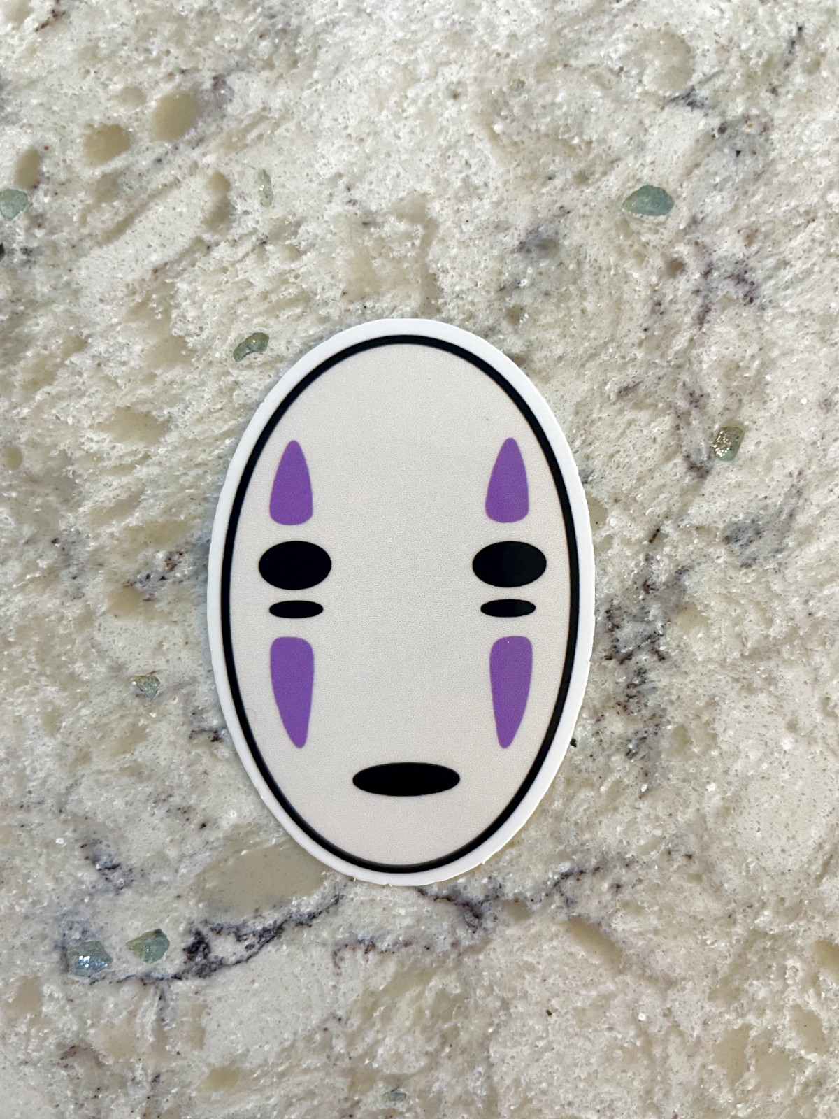 No Face Sticker l Gloss or Holographic Laminate l Waterproof Decal