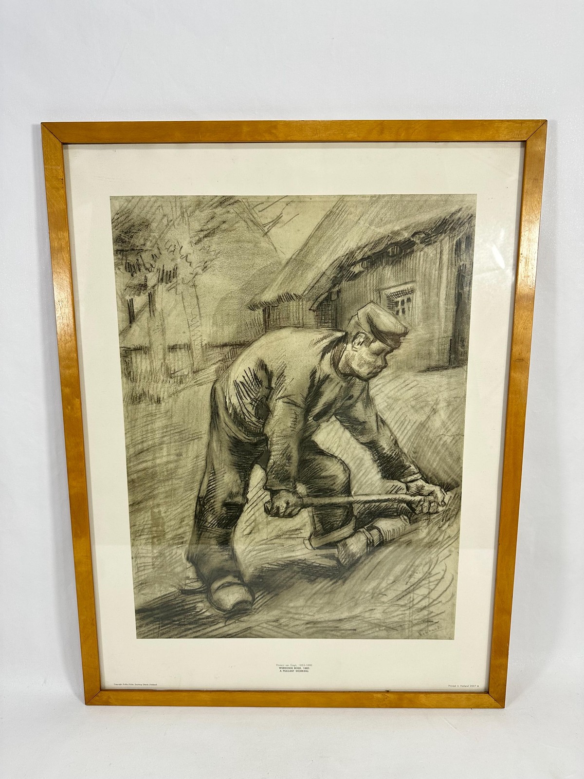 Vincent van Gogh Reproduction: A Pesant Working Art Print