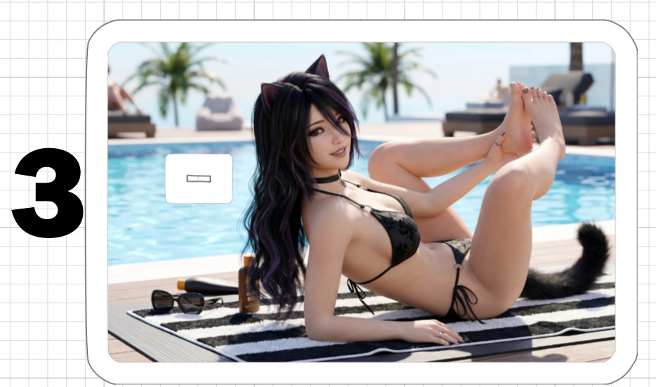 Sexy Anime Girl Credit Debit ATM Card Skin Sticker Hot Manga Kitten Furry Gothic