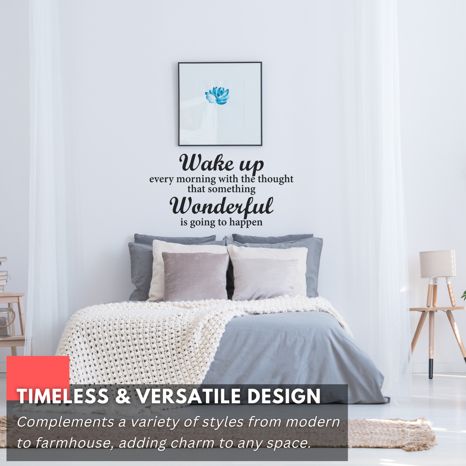 Wake Up Every Morning Inspirational Motivational Wall Decal Sticker Vinyl Quote