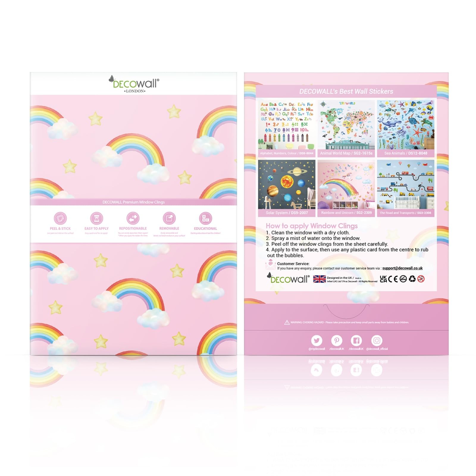 Color Crayon Window Clings – Double-Sided Pencil Window Stickers for Classroo…
