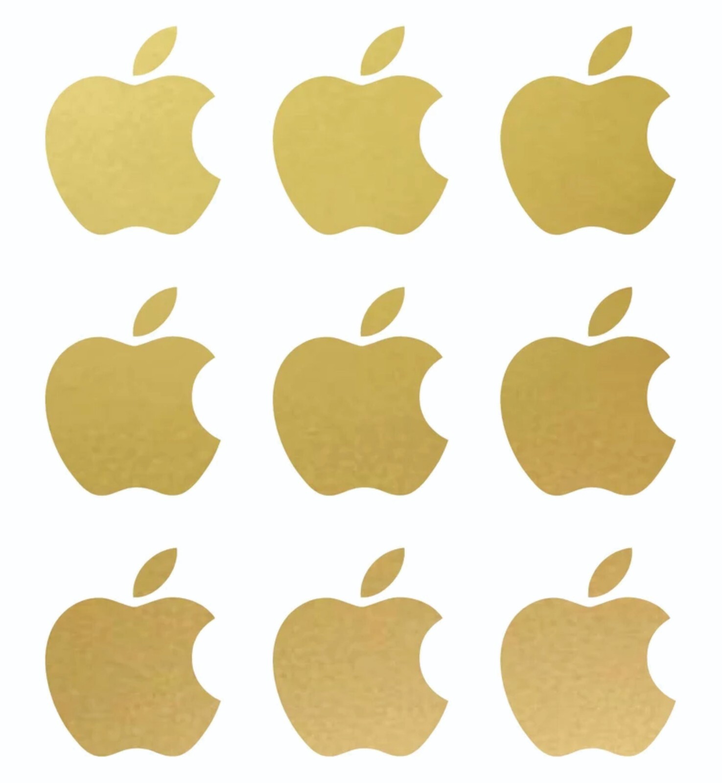 Small Apple logo Vinyl Decals Phone Laptop Small Stickers Apple Set of 12