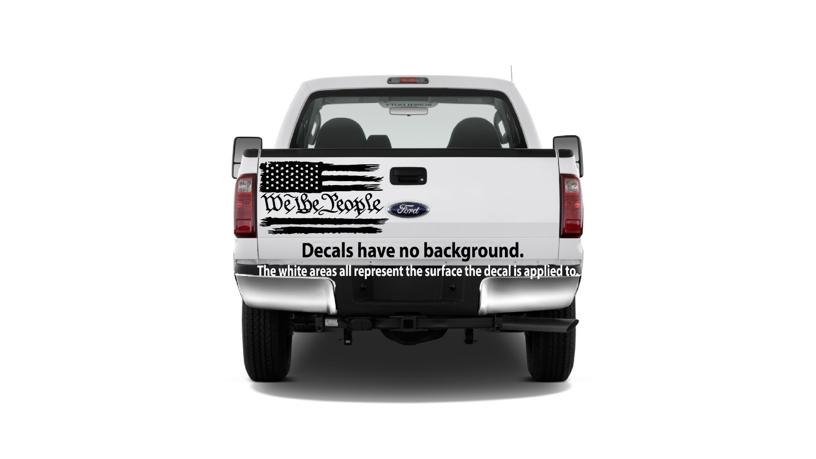Distressed American Flag We The People Constitution USA Freedom Decal Sticker