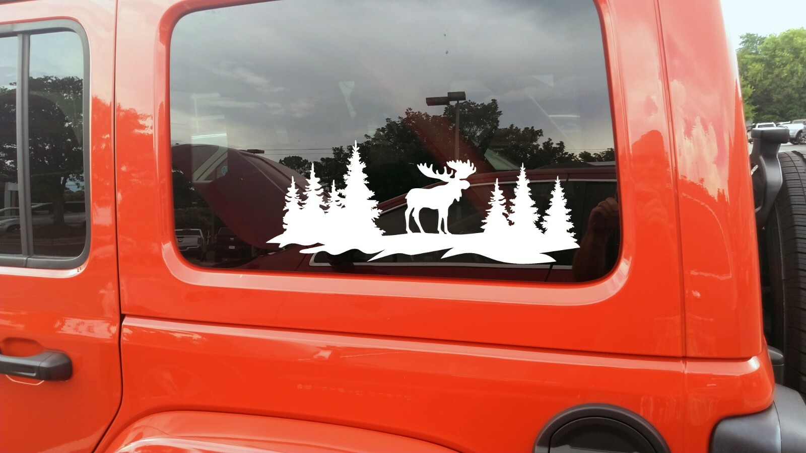 Moose Forest Scene V2 | RV Camper Truck 4×4 Graphics | Die Cut Sticker