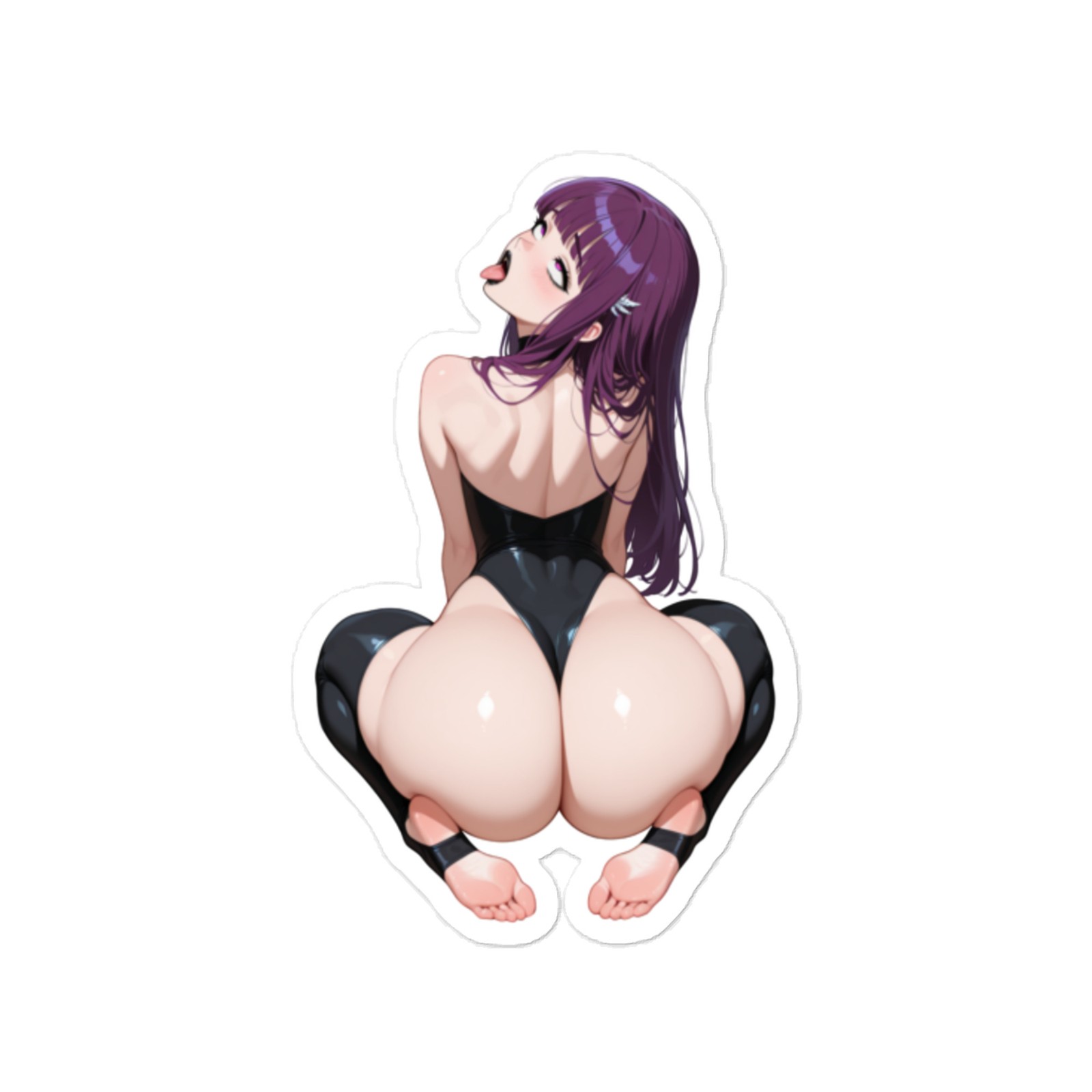 Fern Anime Sticker – 6" Tall Waifu Weatherproof Vinyl Car Decal