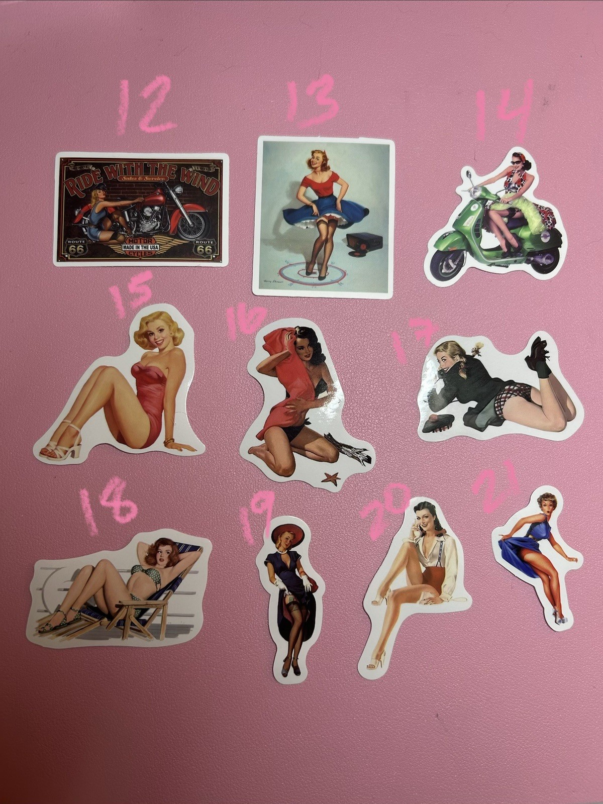 Pinup Girls And More Stickers