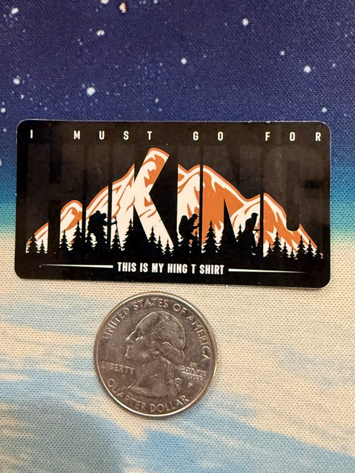 Outdoors Hiking Camping Adventure Nature Mountain Forest Trail Sticker Decal