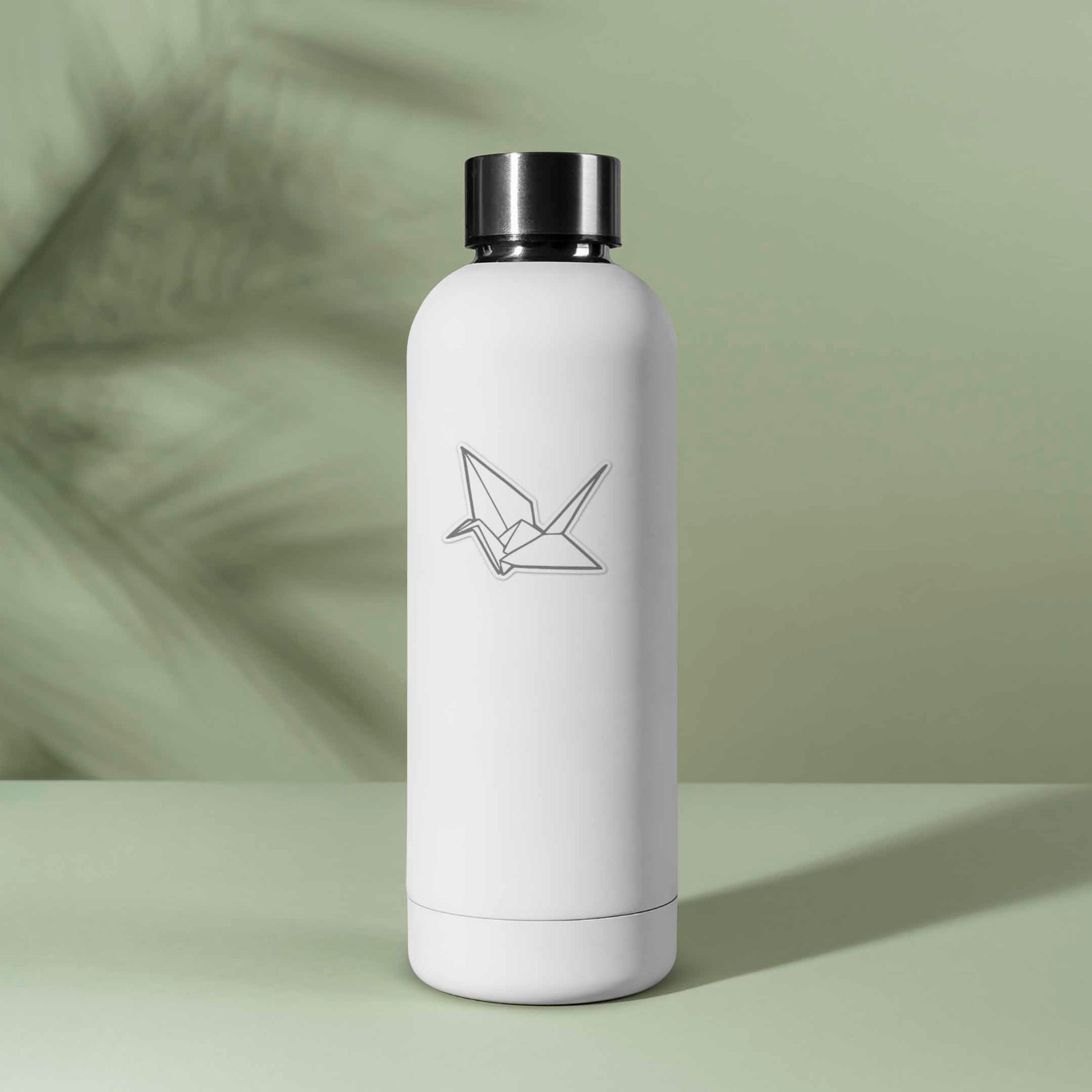 Origami Paper Crane Sticker – Cute Aesthetic Decal for Laptop & Water Bottle