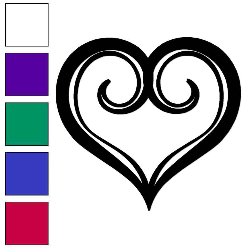 Heart , Vinyl Decal Sticker, Multiple Colors & Sizes #6639
