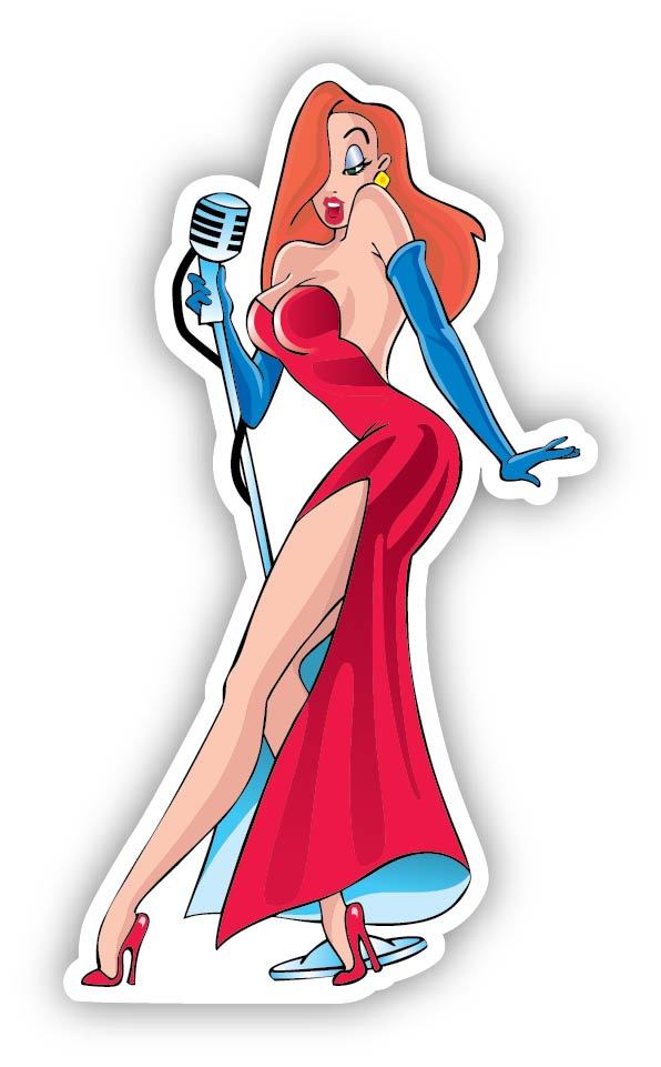 Jessica Rabbit Cartoon Sticker Decal Laptop Wall Car Phone